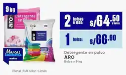 Makro Aro detergente en polvo oferta