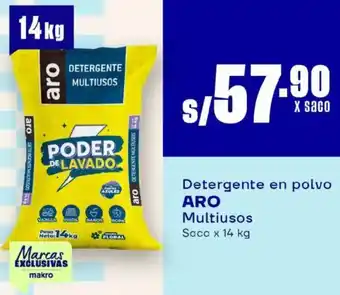 Makro Aro detergente en polvo multiusos oferta
