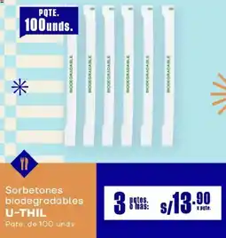 Makro U-thil sorbetones biodegradables oferta
