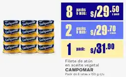 Makro Campomar filete de atún en aceite vegetal oferta