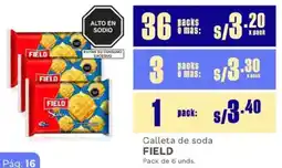 Makro Field galleta de soda oferta