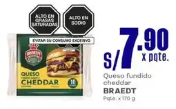 Makro Braedt queso fundido cheddar oferta