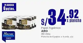 Makro Aro papel higiénico oferta