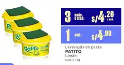 Makro Patito lavavajilla en pasta limón oferta