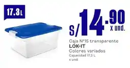 Makro Lok-it caja n°15 transparente oferta