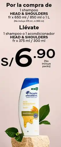 Plaza Vea Head & shoulders 1 shampoo oferta