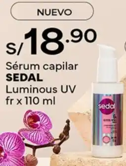Plaza Vea Sedal sérum capilar luminous uv oferta