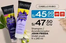Plaza Vea John frieda shampoo / acondicionador john frieda violet crush oferta