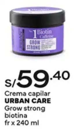 Plaza Vea Urban care crema capilar grow strong biotina oferta