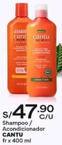 Plaza Vea Cantu shampoo / acondicionador oferta