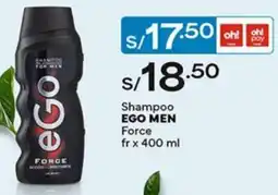 Plaza Vea Ego men shampoo force oferta