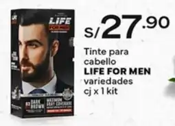 Plaza Vea Life for men tinte para cabello variedades oferta