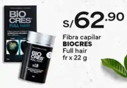 Plaza Vea Biocres fibra capilar full hair oferta