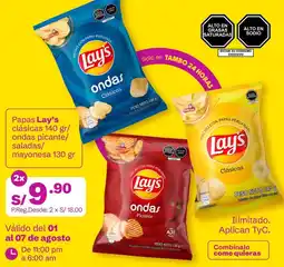 Tambo Lay's clásicas papas oferta