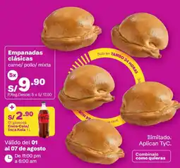Tambo Empanadas clásicas carne/pollo/mixta oferta
