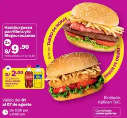 Tambo Hamburguesa parrillera y/o megacrocantes oferta