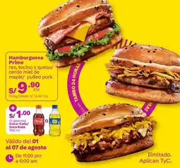Tambo Hamburguesa prime oferta