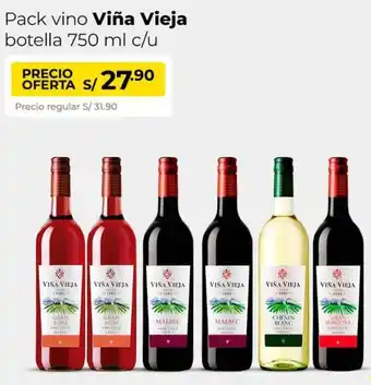Metro Viña vieja pack vino oferta