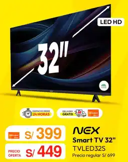 Metro Nex smart tv 32" oferta