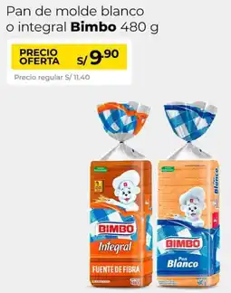 Metro Bimbo pan de molde blanco o integral oferta