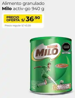 Metro Milo alimento granulado activ-go oferta