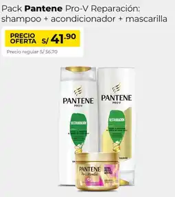 Metro Pantene pack pro-v shampoo + acondicionador + mascarilla oferta