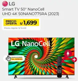 Metro Lg smart tv 50" nanocell oferta