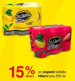 Metro Mike's en sixpack bebida lata oferta