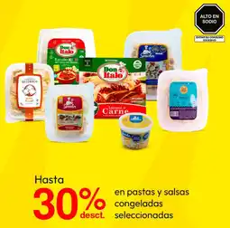 Metro En pastas y salsas congeladas seleccionadas oferta