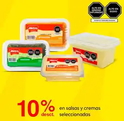 Metro En salsas y cremas seleccionadas oferta