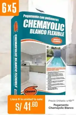 Promart Pegamento chemayolic blanco oferta