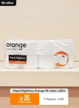 Promart Orange papel higiénico oferta