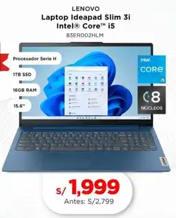La Curacao Lenovo laptop ideapad slim 3i oferta