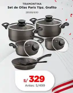 La Curacao Tramontina set de ollas paris oferta