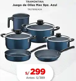 La Curacao Tramontina juego de ollas max oferta