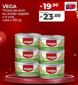 Vega Vega trozos de atún en aceite vegetal oferta