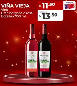 Vega Viña vieja vino gran borgoña o rosé botella oferta