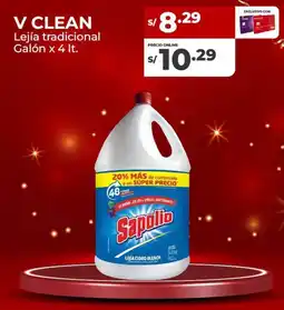Vega V clean lejía tradicional galón oferta