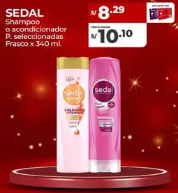 Vega Sedal shampoo o acondicionador oferta