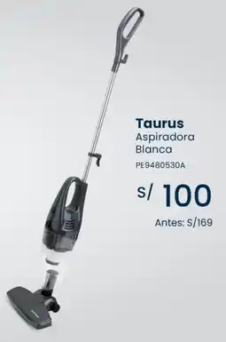 Tiendas EFE Taurus aspiradora blanca oferta