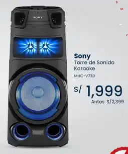 Tiendas EFE Sony torre de sonido karaoke oferta