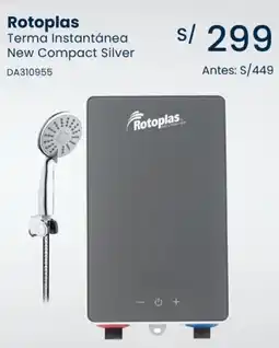 Tiendas EFE Rotoplas terma instantánea new compact silver oferta