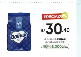 Tottus Detergente Bolivar Active Care 2.4kg oferta