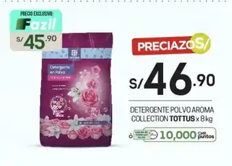 Tottus Detergente Polvo Aroma Collection Tottus x 8kg oferta