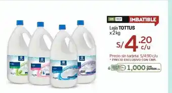 Tottus Lejia Tottus x 2kg oferta