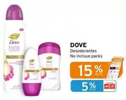Mifarma Dove desodorantes no incluye packs oferta