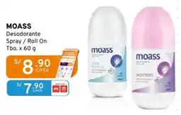 Mifarma Moass desodorante spray / roll on oferta