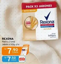 Mifarma Rexona pack x 3 und jabón oferta