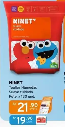 Mifarma Ninet toallas húmedas suave cuidado oferta