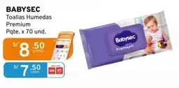 Mifarma Babysec toallas humedas premium oferta